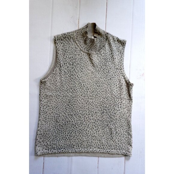 Style & Co. Sweaters - Style & Co. Collection Sleeveless Knit Top w/ Metallic Accents - Size M